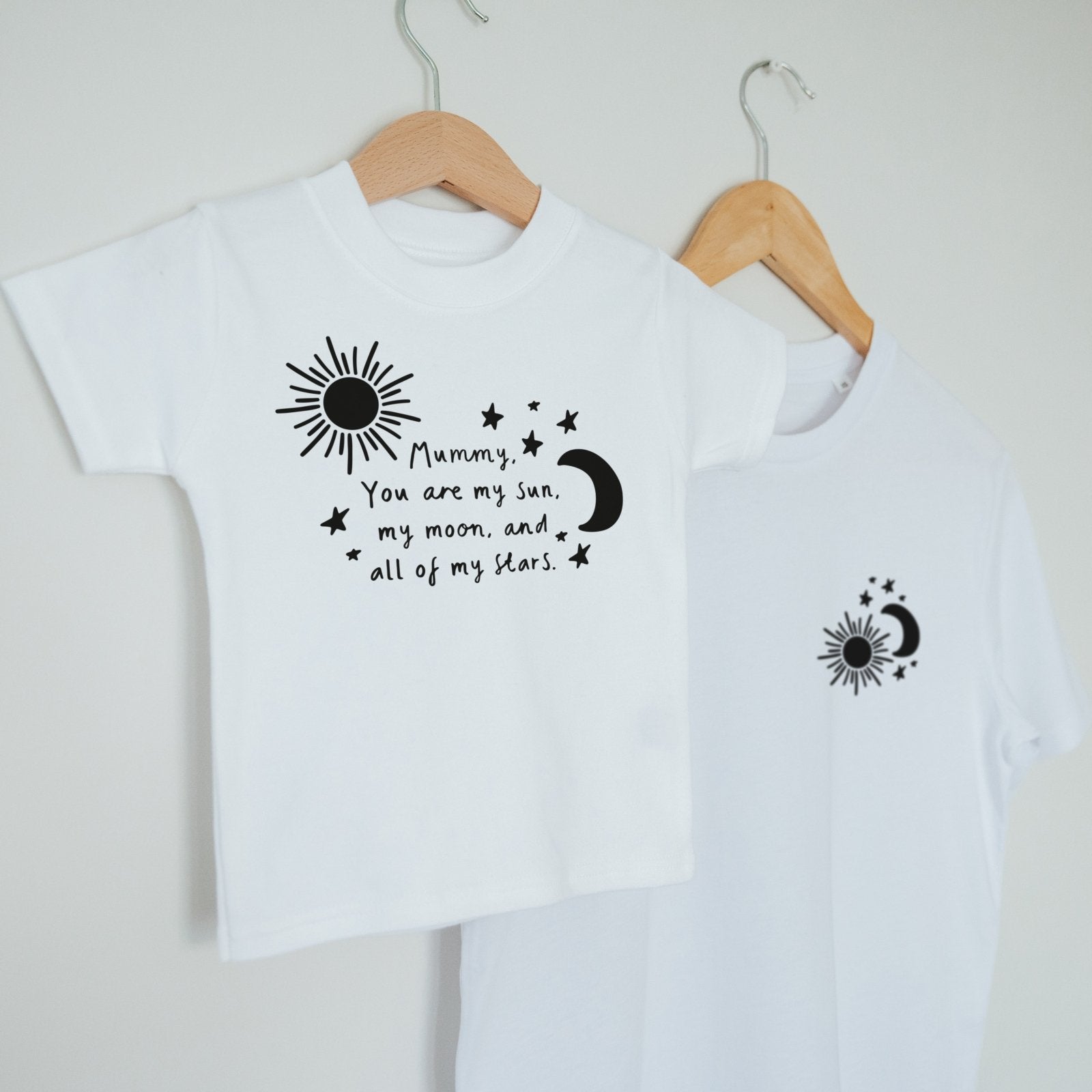 Sun moon and sales stars t shirt