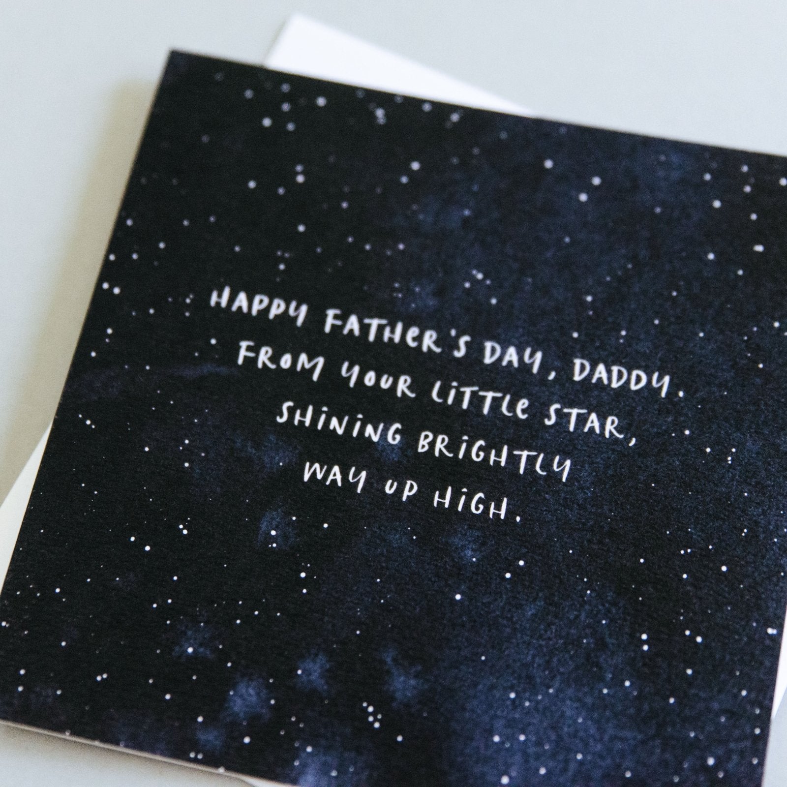 Bereaved Father&#39;s Day Card &quot;From Your Little Star&quot; - I am Nat Ltd - Greeting Card